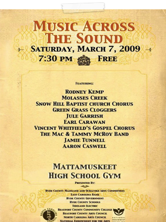 2009 Music Across the Sounds Poster