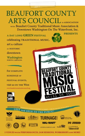 2009 Beaufort County Music Poster